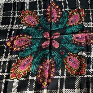 Diane von Furstenberg DVF Vintage Large Square Silk Scarf